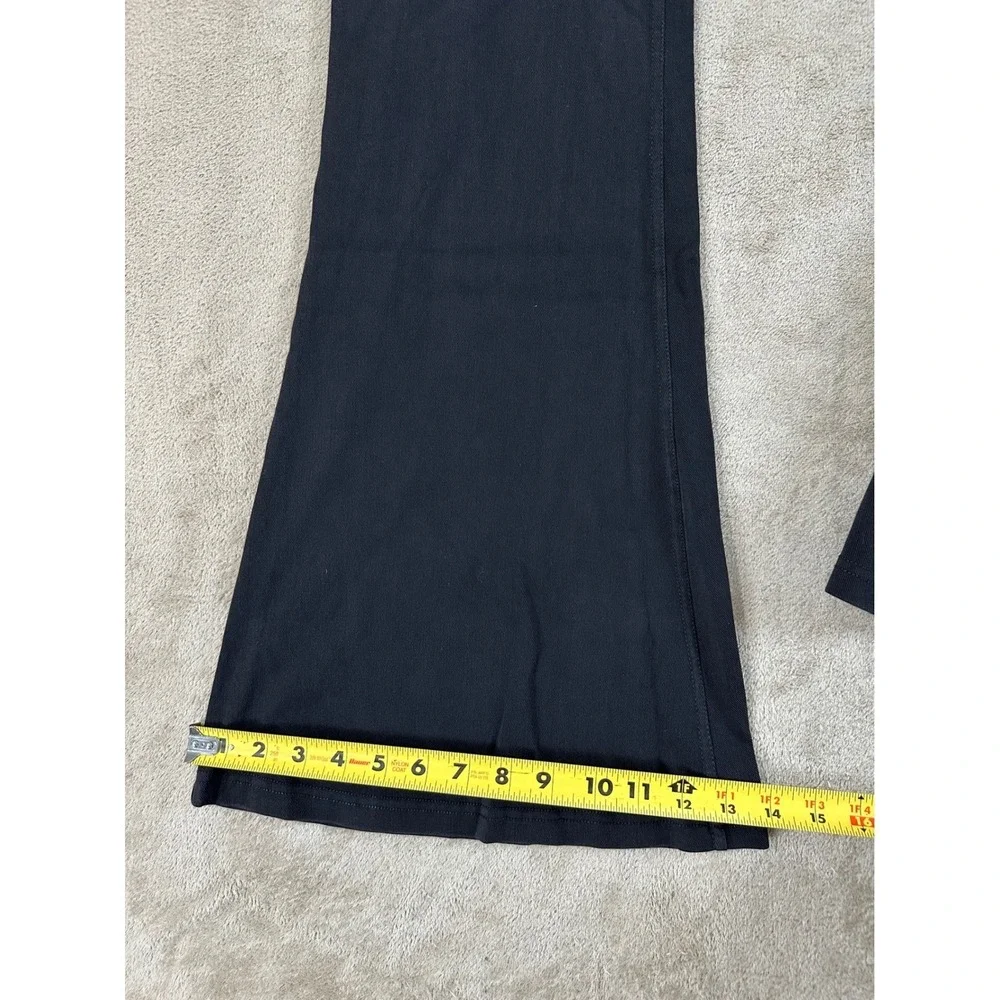 Halara Flex Denim Crossover Flare Pants Women's XLT Tall Black Athleisure NEW - Picture 12 of 13
